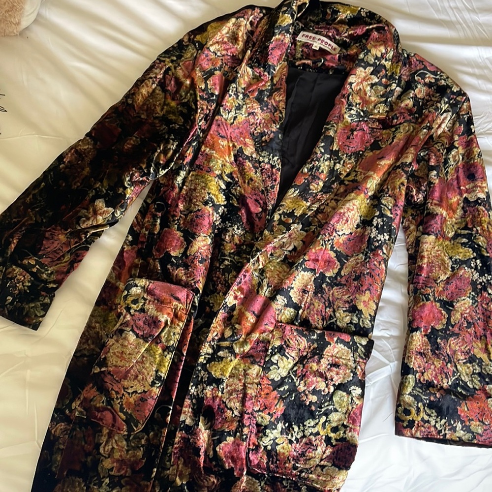Free people velvet duster jacket